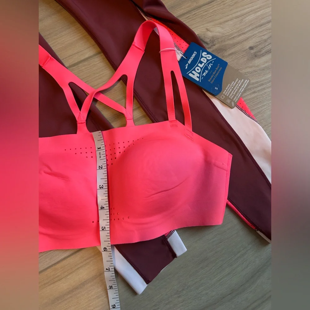NWT Brooks Athletic Set Running Sports Bra (Small) and Leggings (X-Small) - Picture 8 of 10
